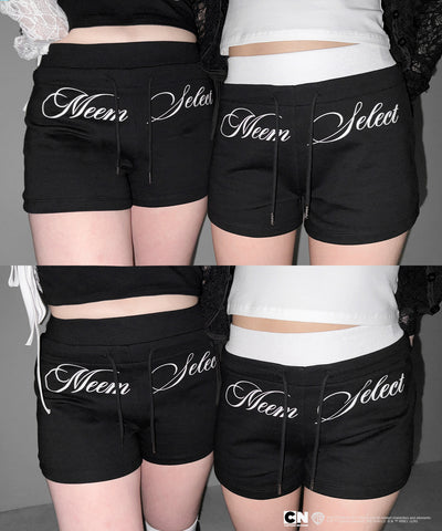 【THE POWERPUFF GIRLS】SETUP パワーパフガールズスクエアネックスリムキャミソール＆レタリングロゴショートパンツ / square neck slim camisole & lettering logo short pants