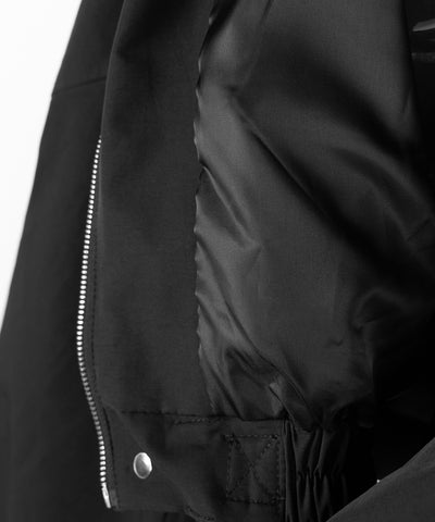 レタリングバックロゴスタンドカラーショートブルゾン ／ lettering back logo stand collar short blouson