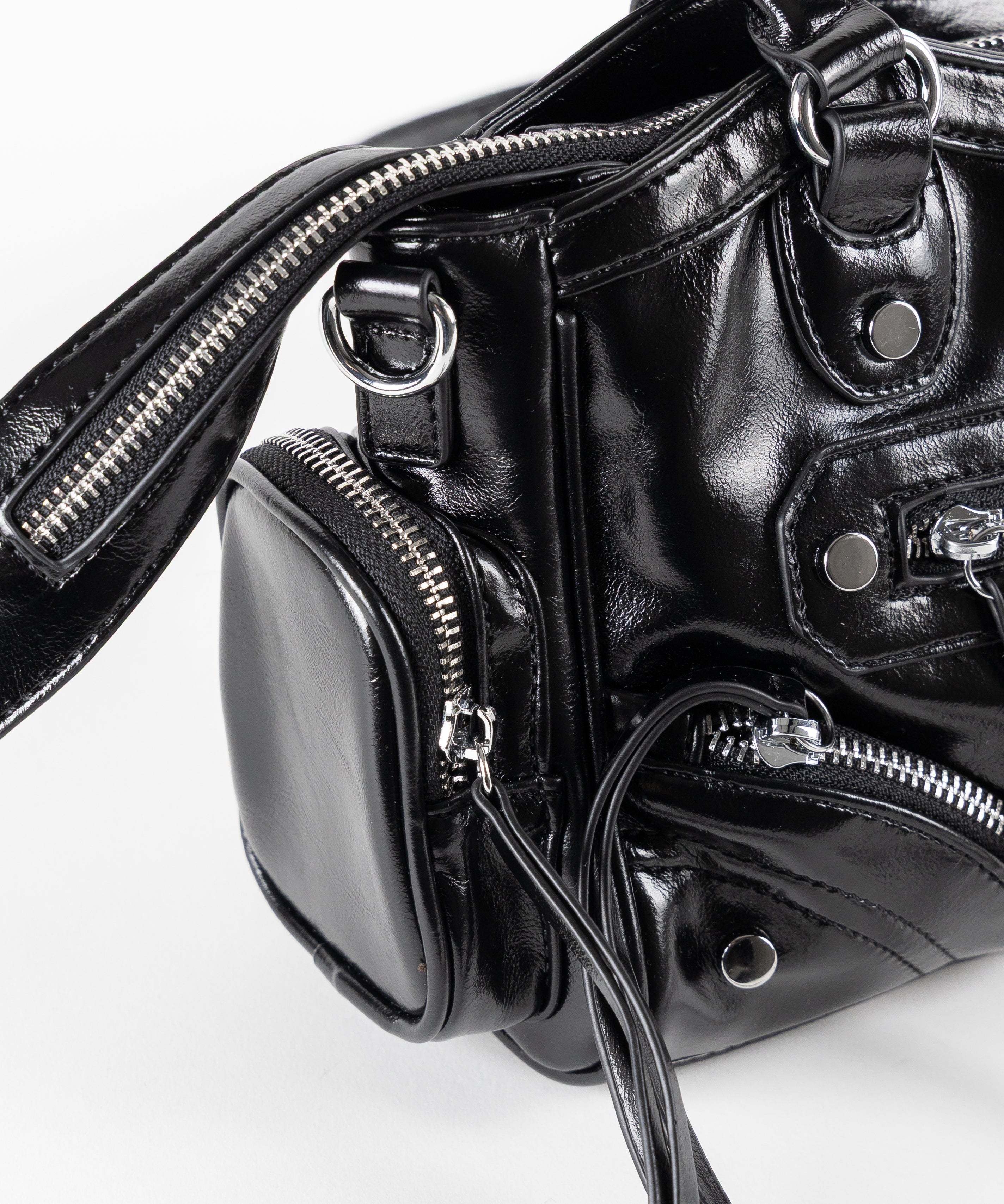 【 ショルダーストラップ付き２WAY 】ヴィンテージアウトポケットグランジボストンショルダーバッグ／ vintage out pocket grunge boston shoulder bag