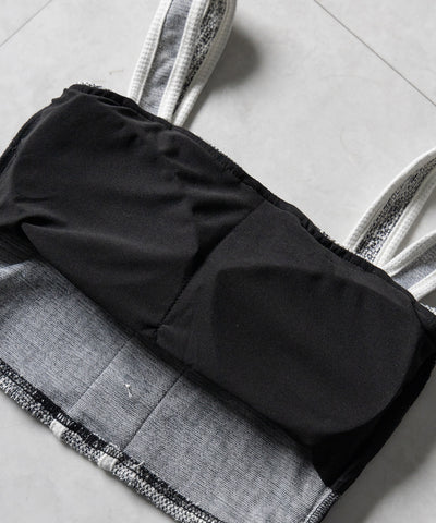 【 セットアップ】ツイードボタンショートビスチェ ＋ ミニスカート ＳＥＴ ／ 【 SETUP 】tweed button short buister ＋ mini skirt SET