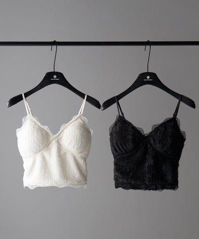 【 カップ付き 】シャギーファーショートビスチェキャミソール ／ shaggy fur short bustier camisole