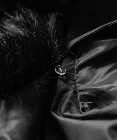 ファーカラーウエストマークミディダウンジャケット ／ fur collar waist-mark midi down jacket