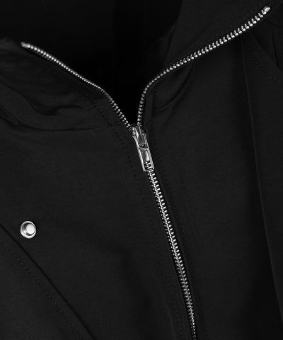 レタリングバックロゴスタンドカラーショートブルゾン ／ lettering back logo stand collar short blouson