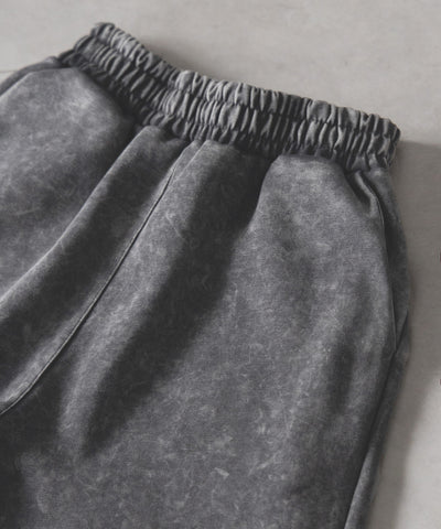 【 セットアップ 】ピグメントヴィンテージショートパーカー ＋ ワイドパンツ SET ／ pigment vintage short hoodie + wide pants SET