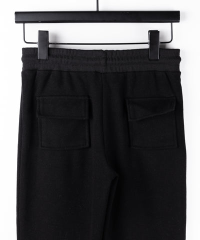 【 セットアップ 】ファーフードショートパーカー＆スウェットフレアパンツ ／ Fur short hoodie ＆ sweat flare pants SETUP