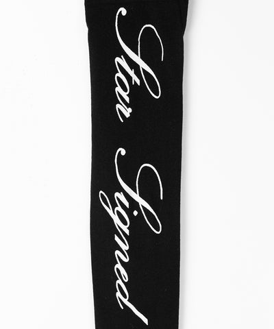 【 選べる３柄アソート 】レタリングロゴシアーニーハイソックス ／ lettering logo sheer knee high socks