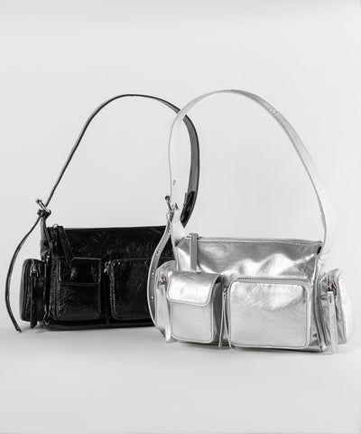 【 ３color 】４アウトポケットヴィンテージスクエアショルダーバッグ ／ 4 outpocket vintage square shoulder bag