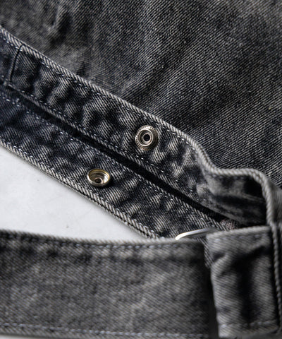 【 ２color 】ブラックタグヴィンテージデニムショルダーバッグ ／ black tag vintage denim shoulder bag