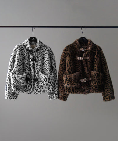 【 ２color 】B-3 レオパードボリュームファーコート ／ B-3 leopard volume fur coat
