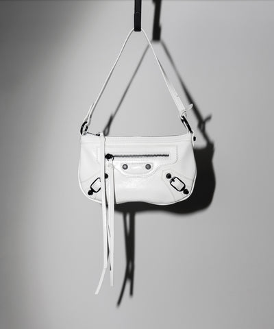【 ショルダーストラップ付き２WAY 】ヴィンテージライクグランジミニハンドバッグ／ vintage like grunge mini hand bag