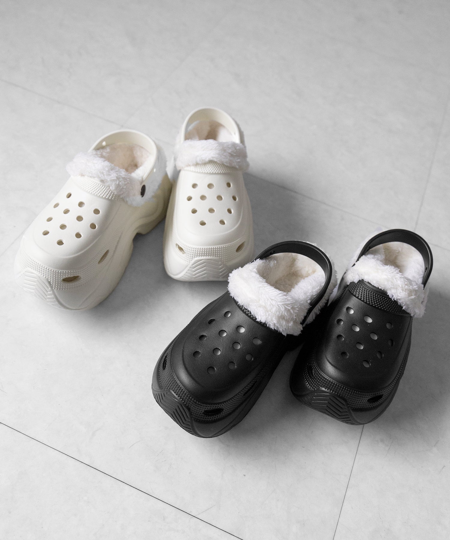 厚底スニーカーソールボアクロッグサンダル ／ platform sneaker sole boa clog sandals