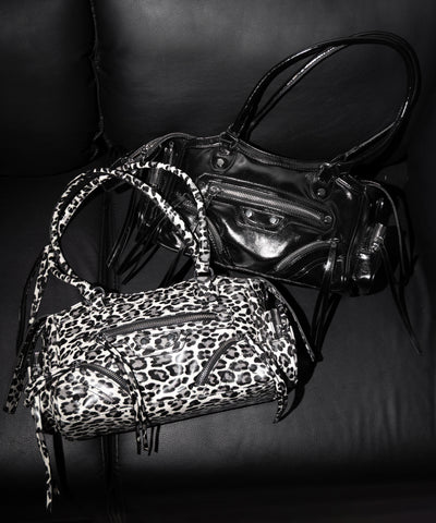 【 ショルダーストラップ付き２WAY 】ヴィンテージアウトポケットグランジボストンショルダーバッグ／ vintage out pocket grunge boston shoulder bag