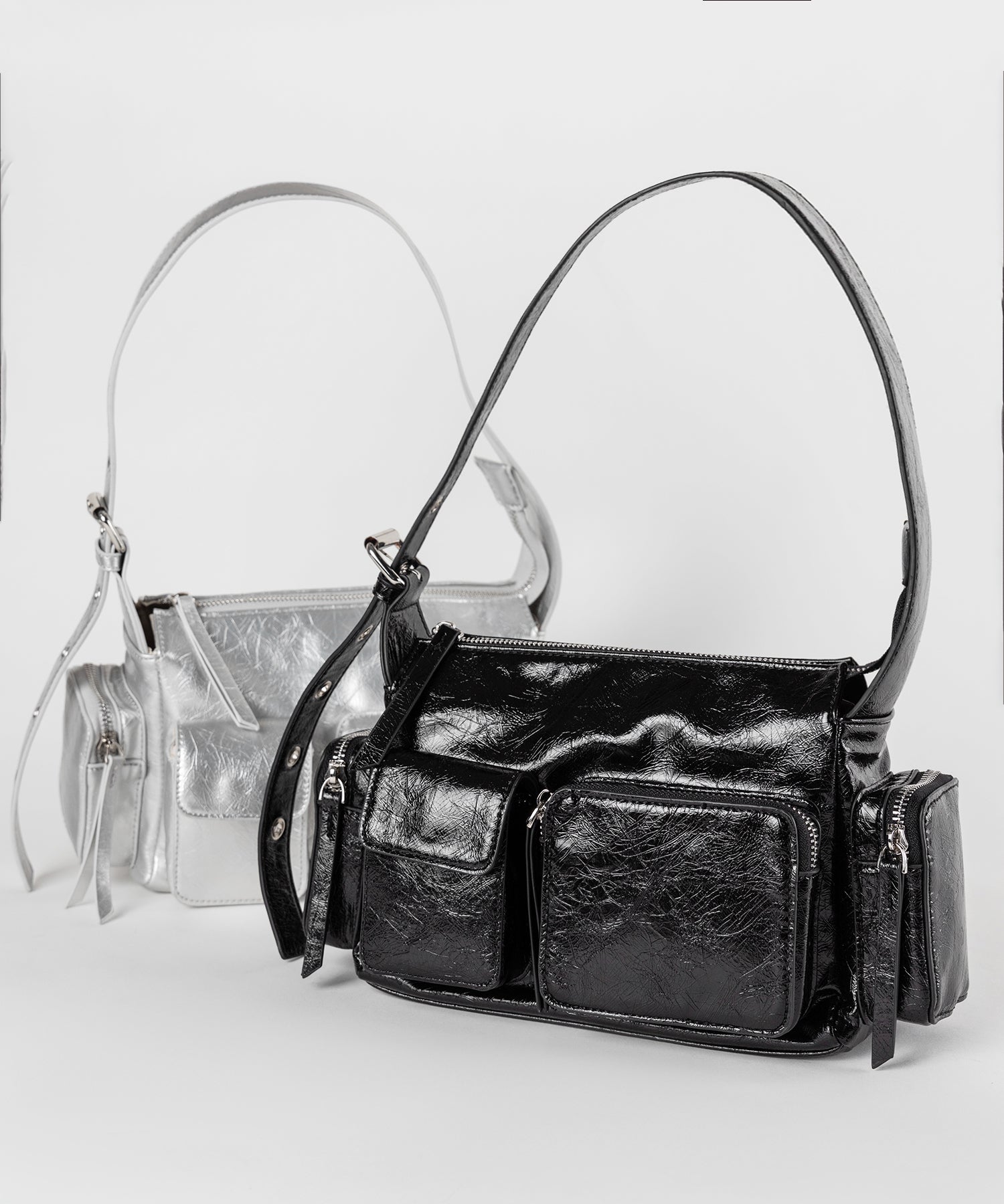 【 ３color 】４アウトポケットヴィンテージスクエアショルダーバッグ ／ 4 outpocket vintage square shoulder bag