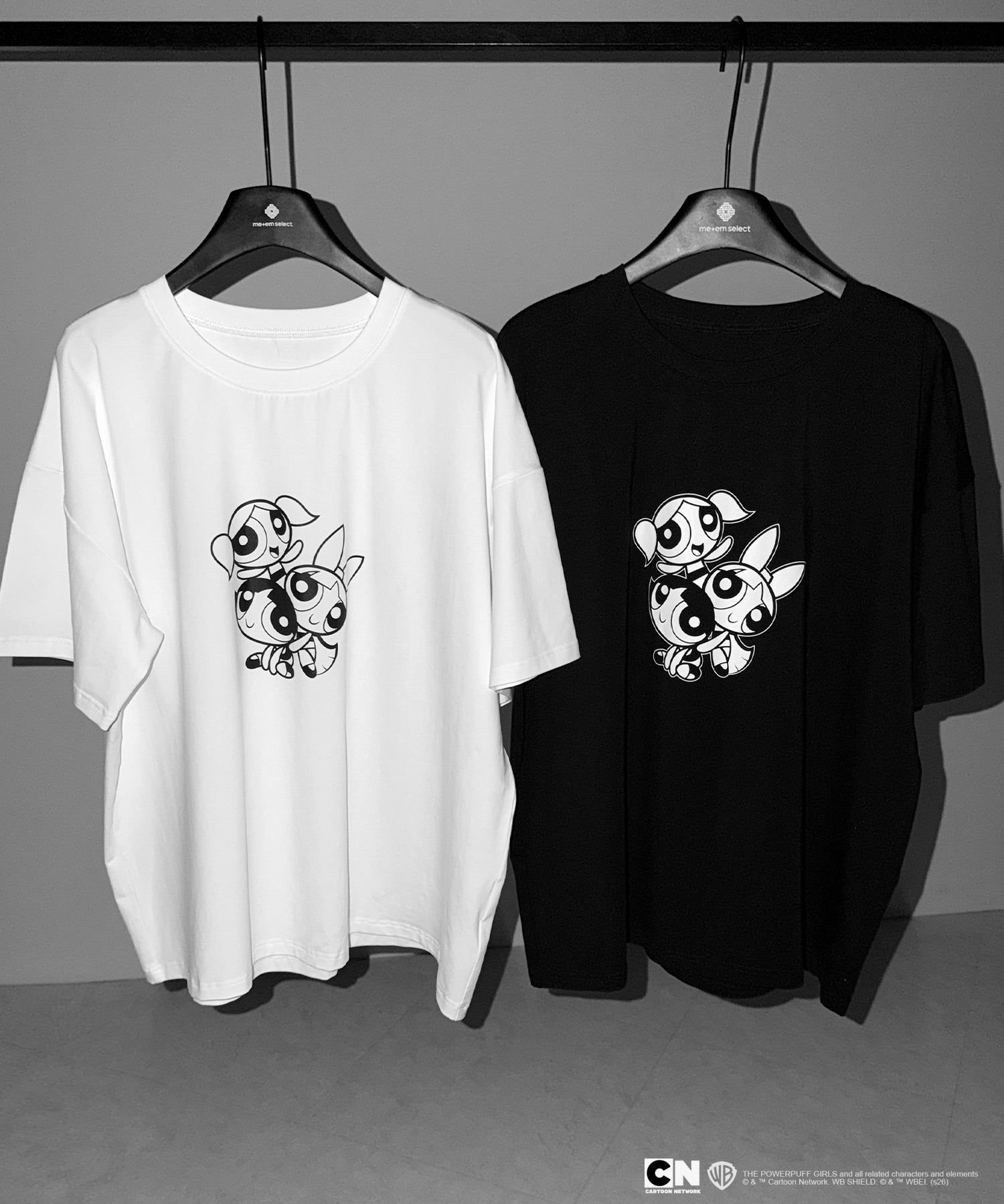 【THE POWERPUFF GIRLS】パワーパフガールズビッグプリントオーバーサイズＴシャツ / big print oversize Tee【 セットアップ着用可能 】