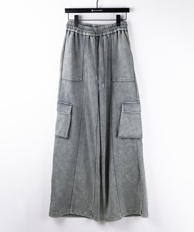 ピグメントヴィンテージヘビーワイドカーゴスウェットパンツ ／ pigment vintage heavy wide cargo sweatpants