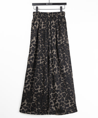 ヴィンテージレオパードリラクシーワイドイージーパンツ ／ vintage reopard relaxy wide easy pants