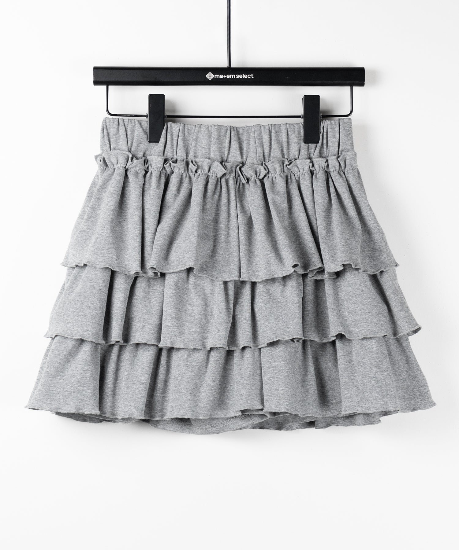 【 ３color 】３段フリルカットソーミニスカパン ／ 3 frill cutsew mini skirt pants