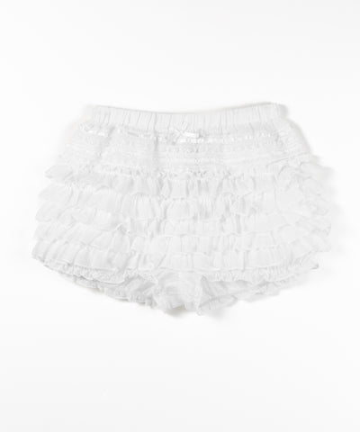シアーフリルレースショートパンツ ／ Sheer frill lace shorts