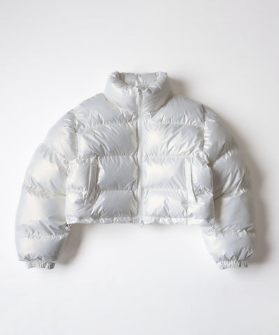 ハートグロッシーショートダウンジャケット ／ heart glossy short down jacket