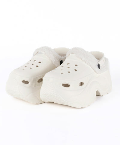 厚底スニーカーソールボアクロッグサンダル ／ platform sneaker sole boa clog sandals
