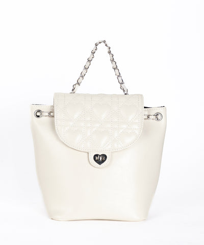 ハートキルティングチェーンミニリュック / heart quilted chain mini backpack