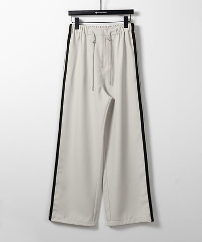 【 ３size／３color 】２WAYドロストサイドラインルーズトラックワイドパンツ