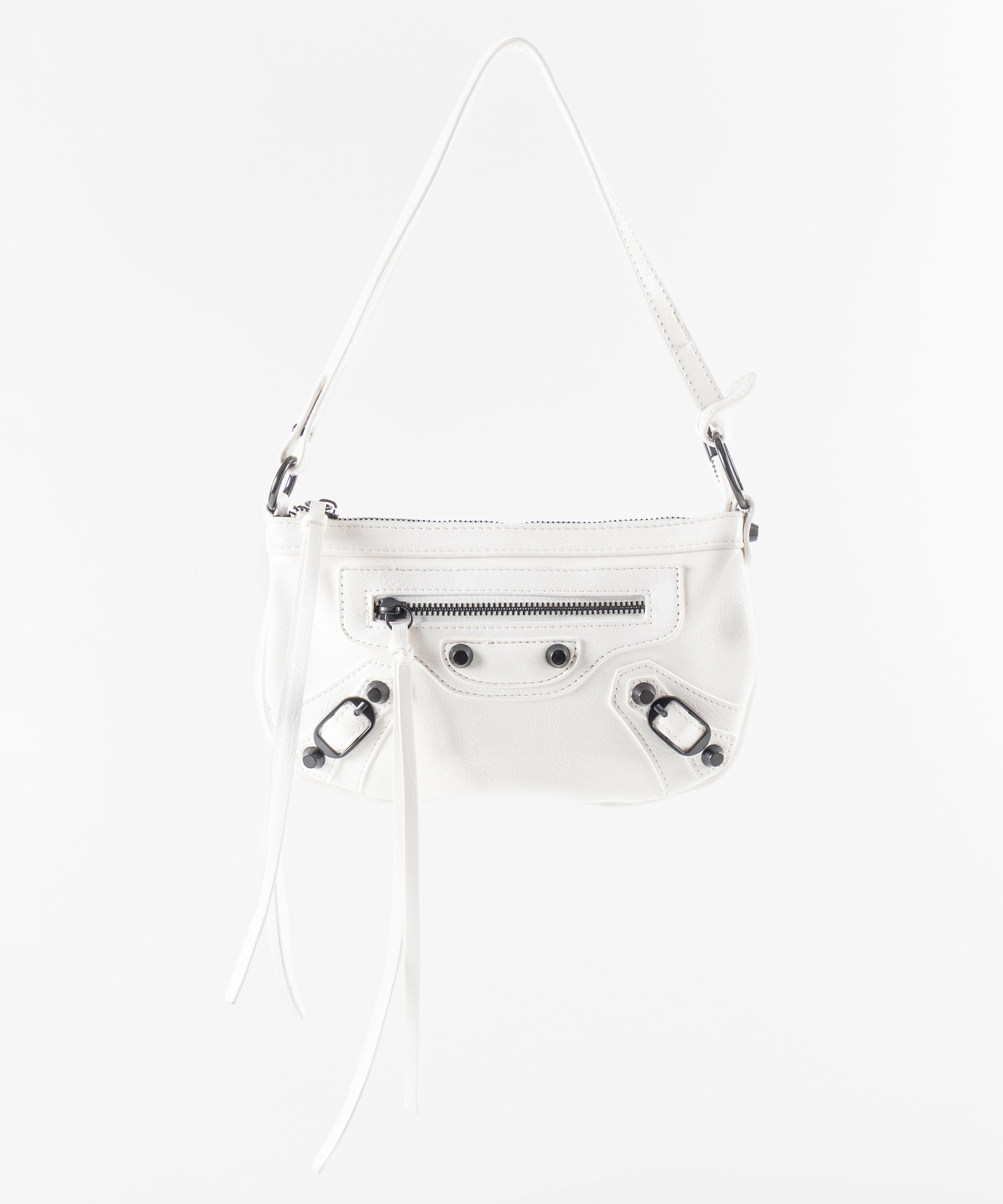 【 ショルダーストラップ付き２WAY 】ヴィンテージライクグランジミニハンドバッグ／ vintage like grunge mini hand bag