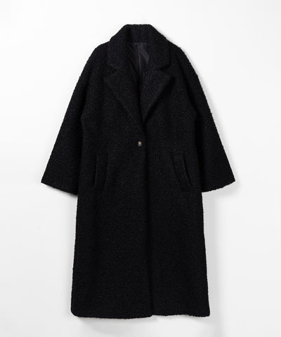 【 ３color 】オーバーサイズボアウールロングチェスターコート
