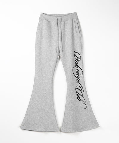 【 PINK ANGEL CLUB 】レタリングロゴスウェットフレアパンツ ／ PINK ANGEL CLUB lettering logo sweat flare pants