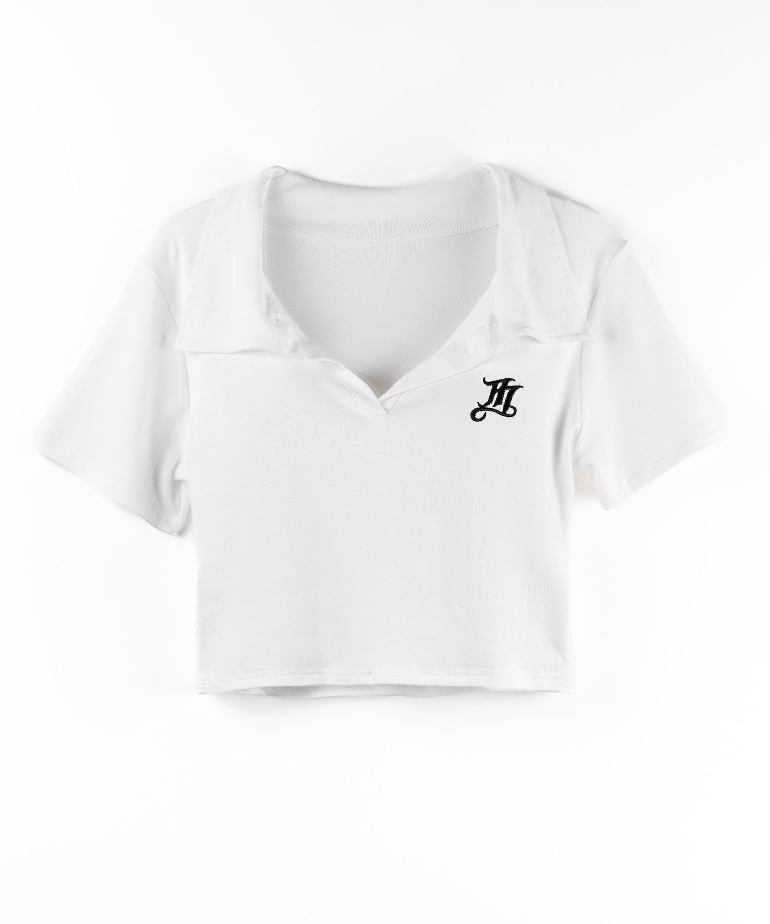 【 ２color 】M LOGO スキッパーショート半袖Tシャツ ／ M LOGO skipper neck short sleeve T-shirt