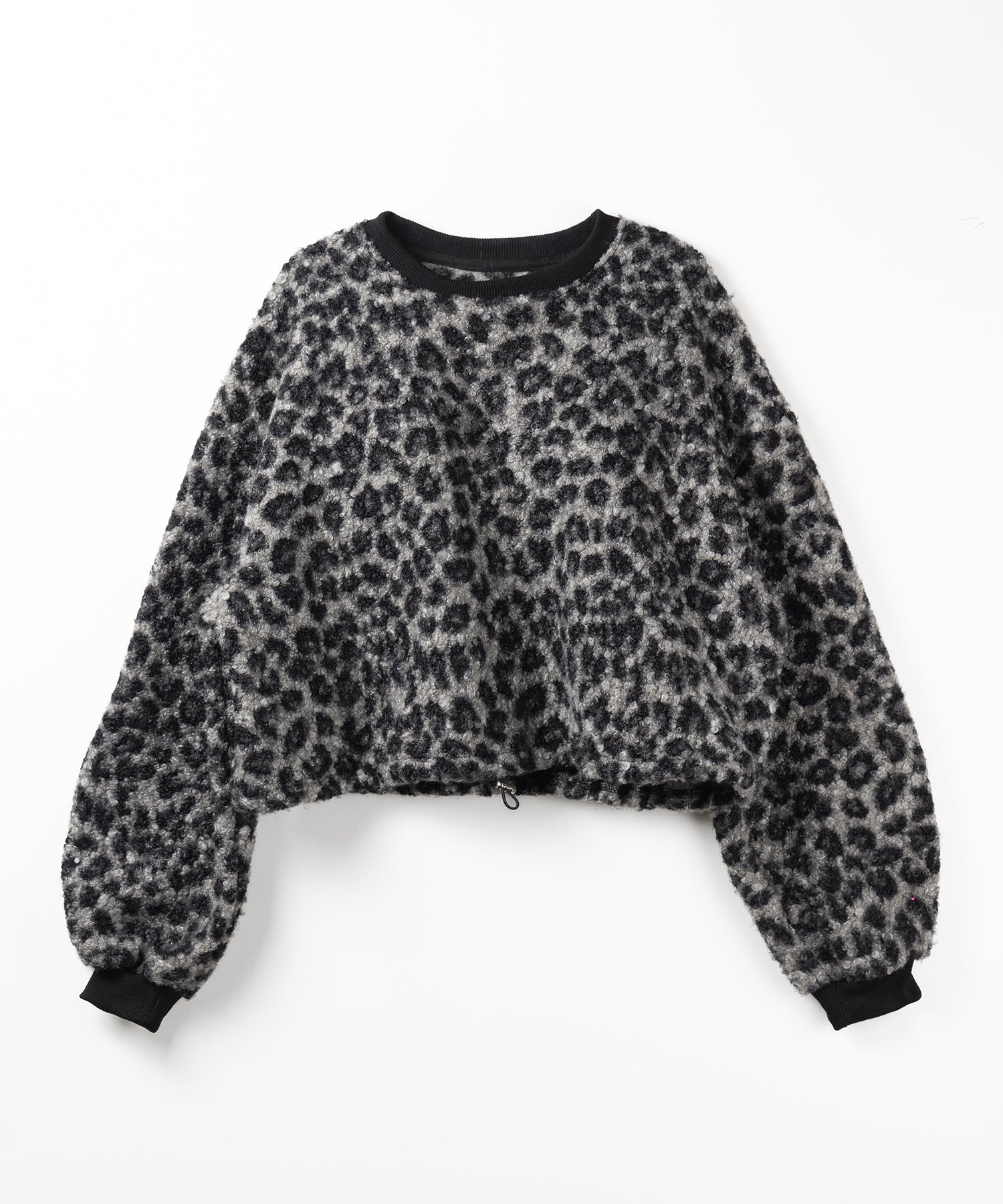 【 ２WAY 】レオパードショートボアプルオーバー ／ 2WAY reopard short boa pullover