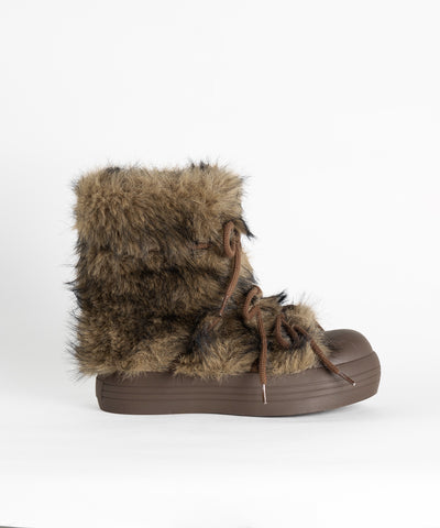 【 ２color 】ボリュームフェイクファーブーツ ／ volume fake fur boots
