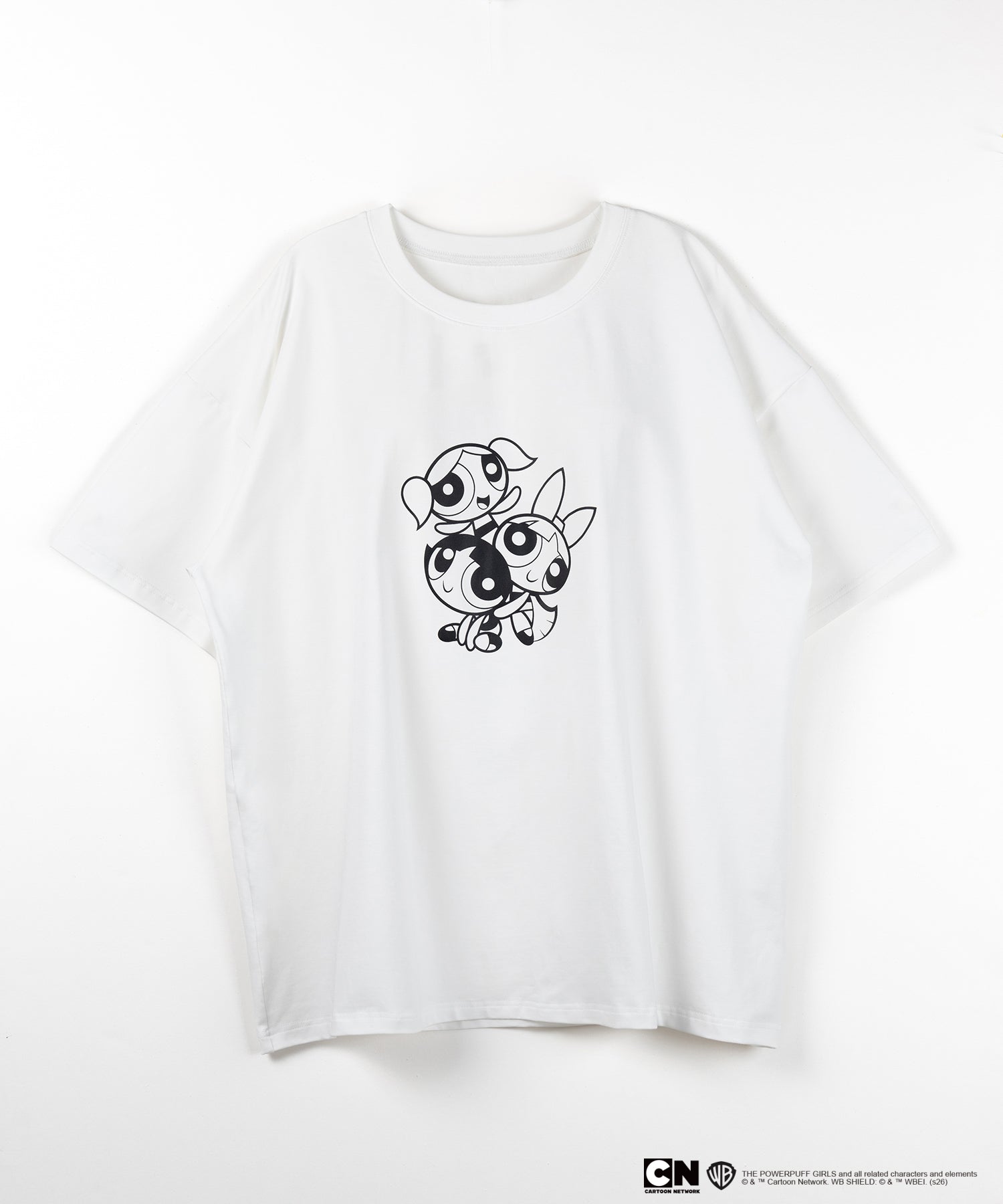 【THE POWERPUFF GIRLS】パワーパフガールズビッグプリントオーバーサイズＴシャツ / big print oversize Tee【 セットアップ着用可能 】