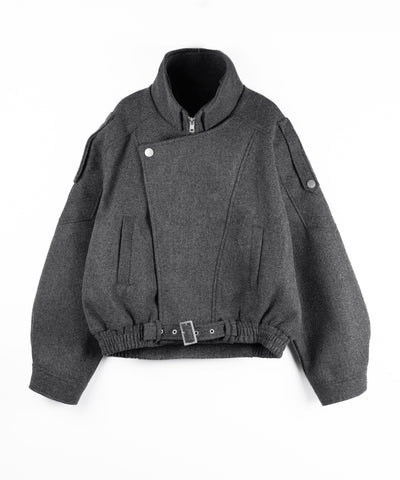 ウールライクベルテッドオーバーコート ／ wool like belted over coat