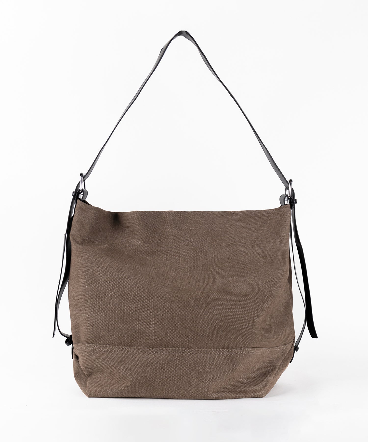 限定先行販売 】leather belt canvas big shoulder bag