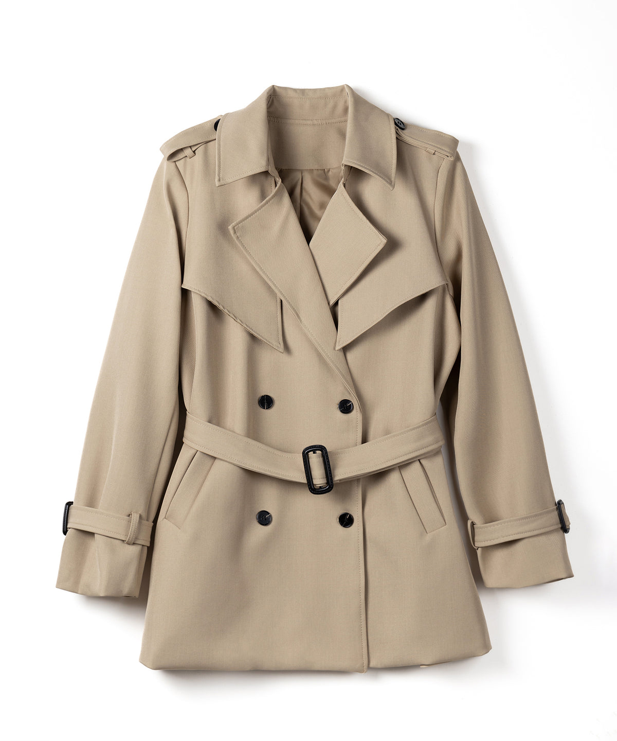 ウエストマークレディミドルトレンチコート ／ waistmark lady middle trench coat