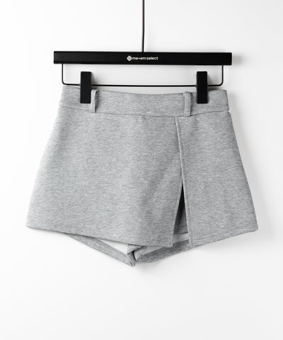 【 ２color 】レイヤードマイクロミニスカパン ／ layered micro mini skirt pants