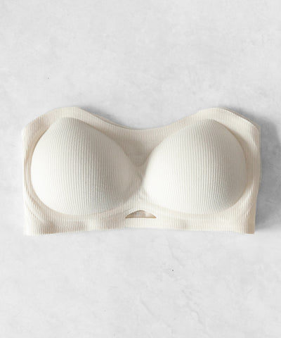 【 ＋５ｃｍ厚盛ブラパッド 】ボリュームアップバンドゥブラトップ ／ +5cm volume up bandeau bra top