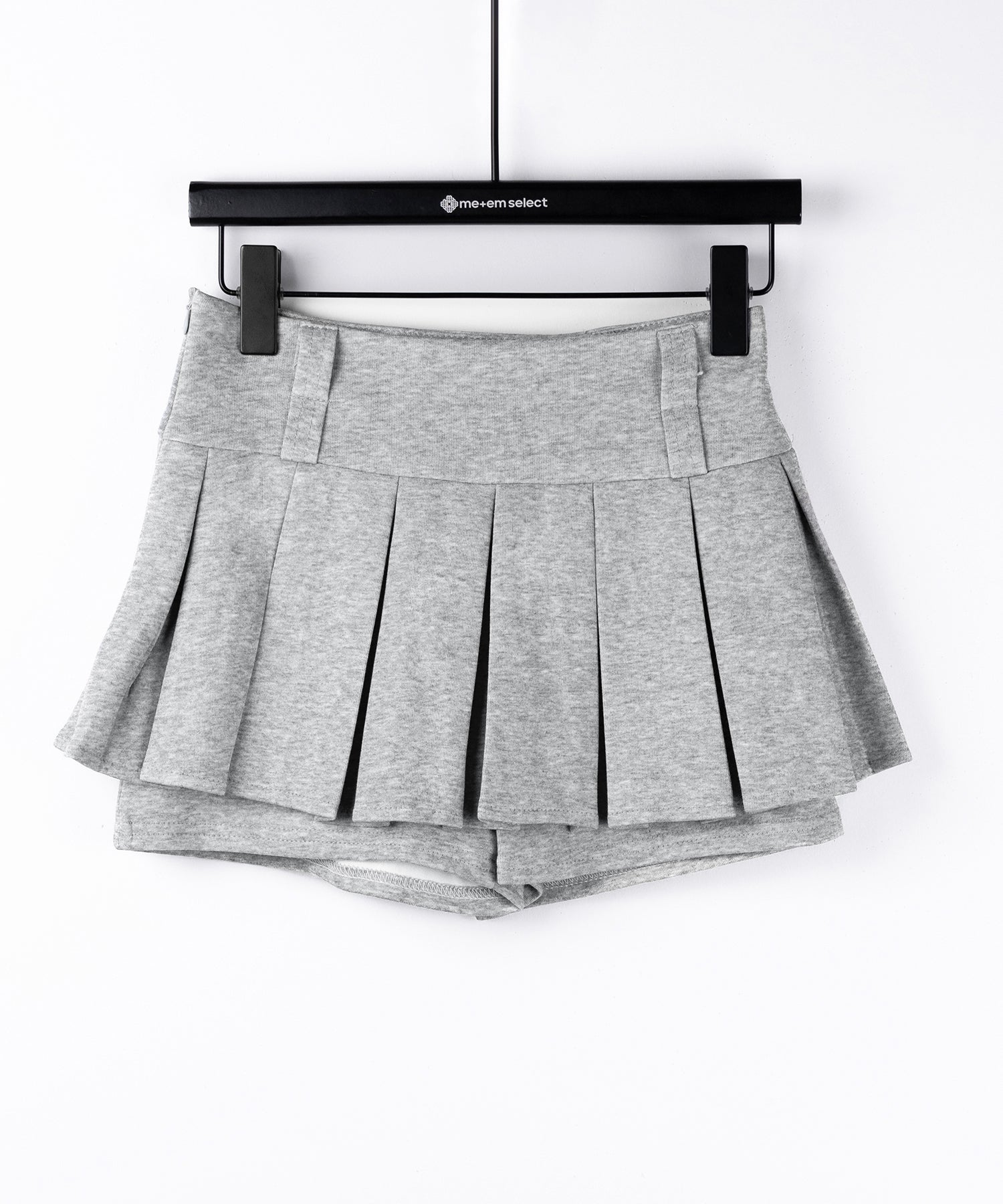 【 インパン裏地付 】プリーツスウェットマイクロミニスカパン ／ plests sweat micro mni skirt pants