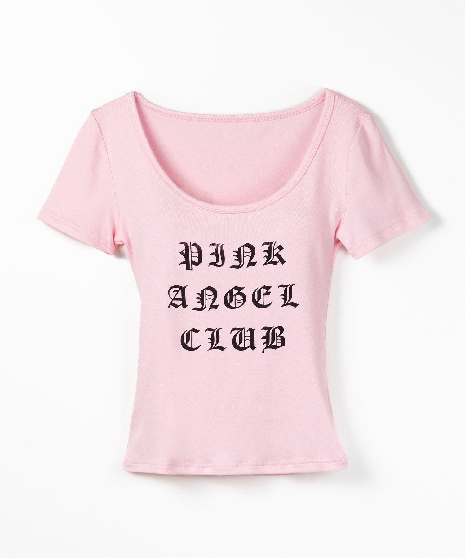 【 PINK ANGEL CLUB 】グランジロゴスリムフィットＴシャツ ／ PINK ANGEL CLUB grunge logo slim fit T-shirts