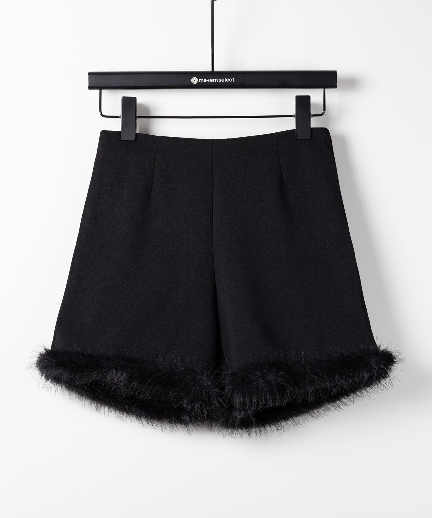 【 ４size 】ヘムフェザーバイカーショートパンツ ／ hem feather biker short pants