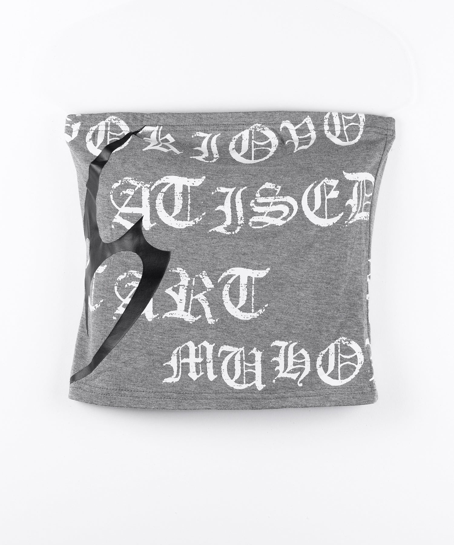 グランジロゴチューブベアトップ ／ grunge logo tube bare top