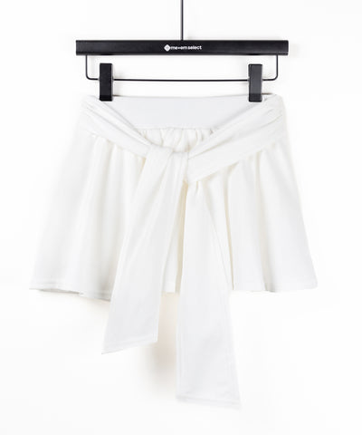 ラップレイヤードフレアミニスカパン ／ wrap layered flare mini skirt pants