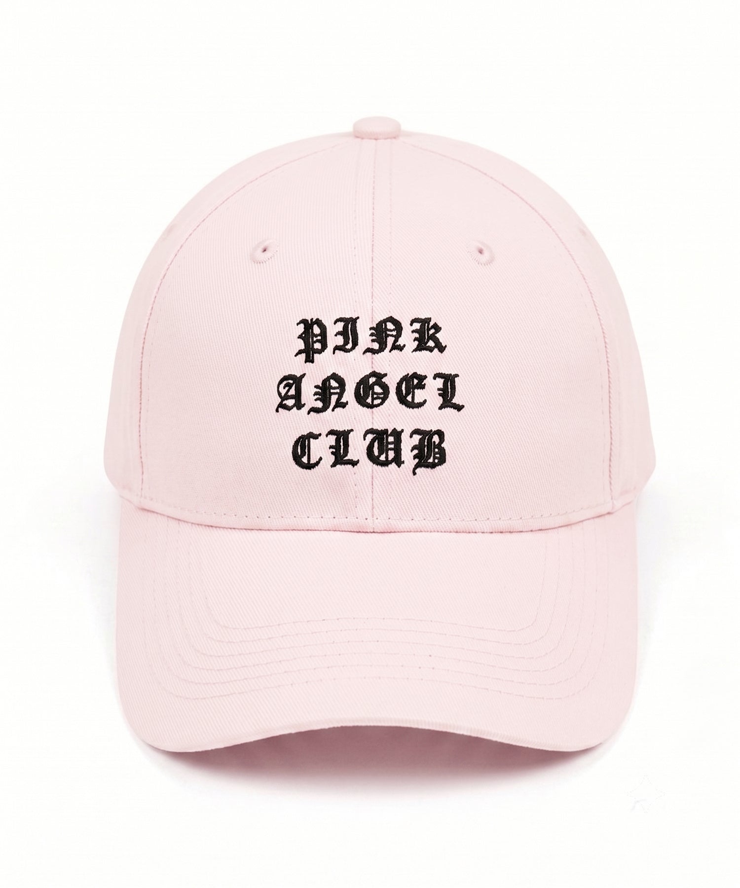 【 PINK ANGEL CLUB 】 GRUNGE LOGO embroidery CAP ／ グランジロゴ刺繍キャップ