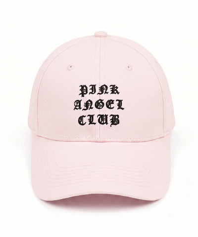 【 PINK ANGEL CLUB 】 GRUNGE LOGO embroidery CAP ／ グランジロゴ刺繍キャップ