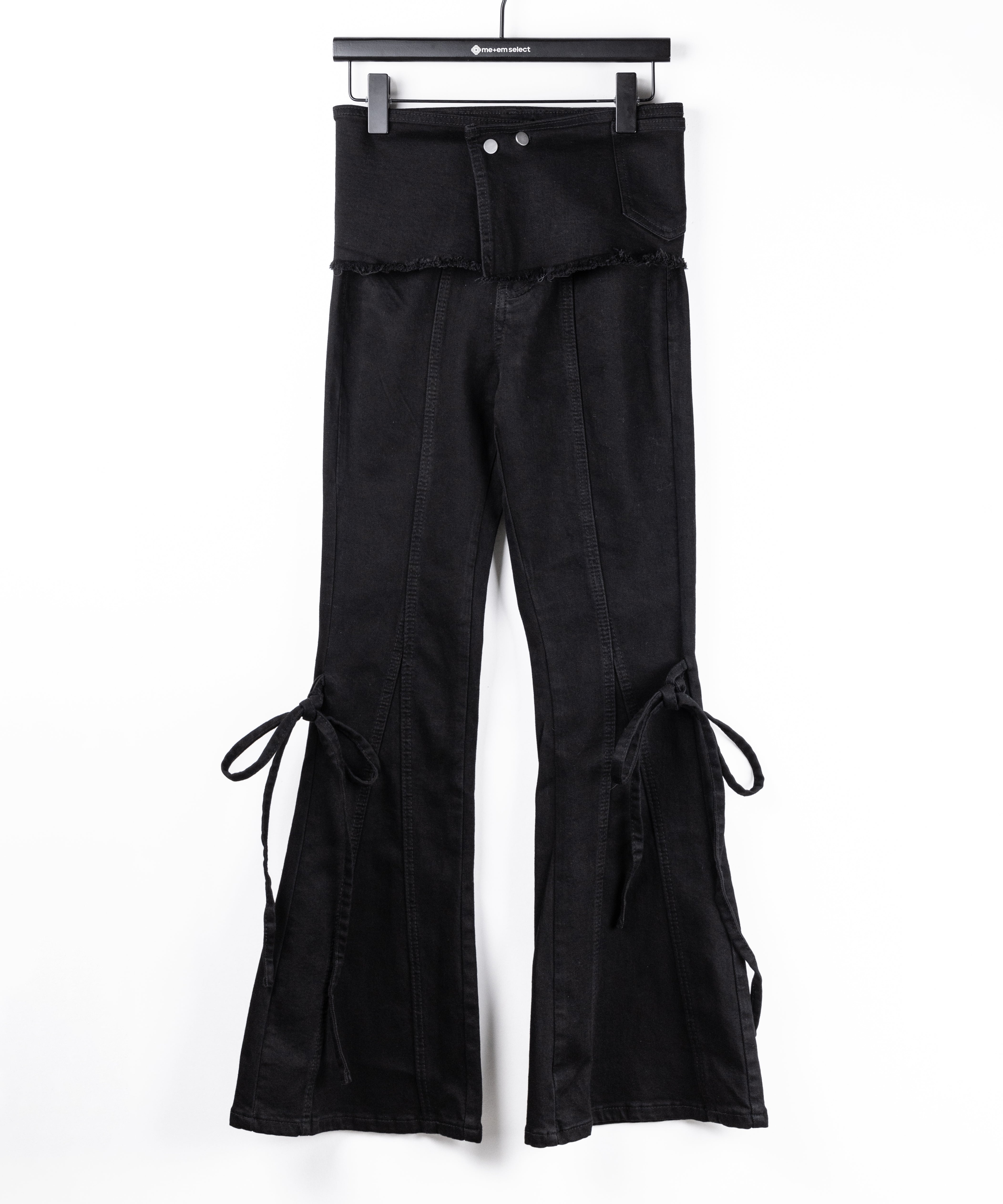 ストラップリボンヴィンテージストレッチフレアデニム ／ strap ribbon vintage stretch flare denim