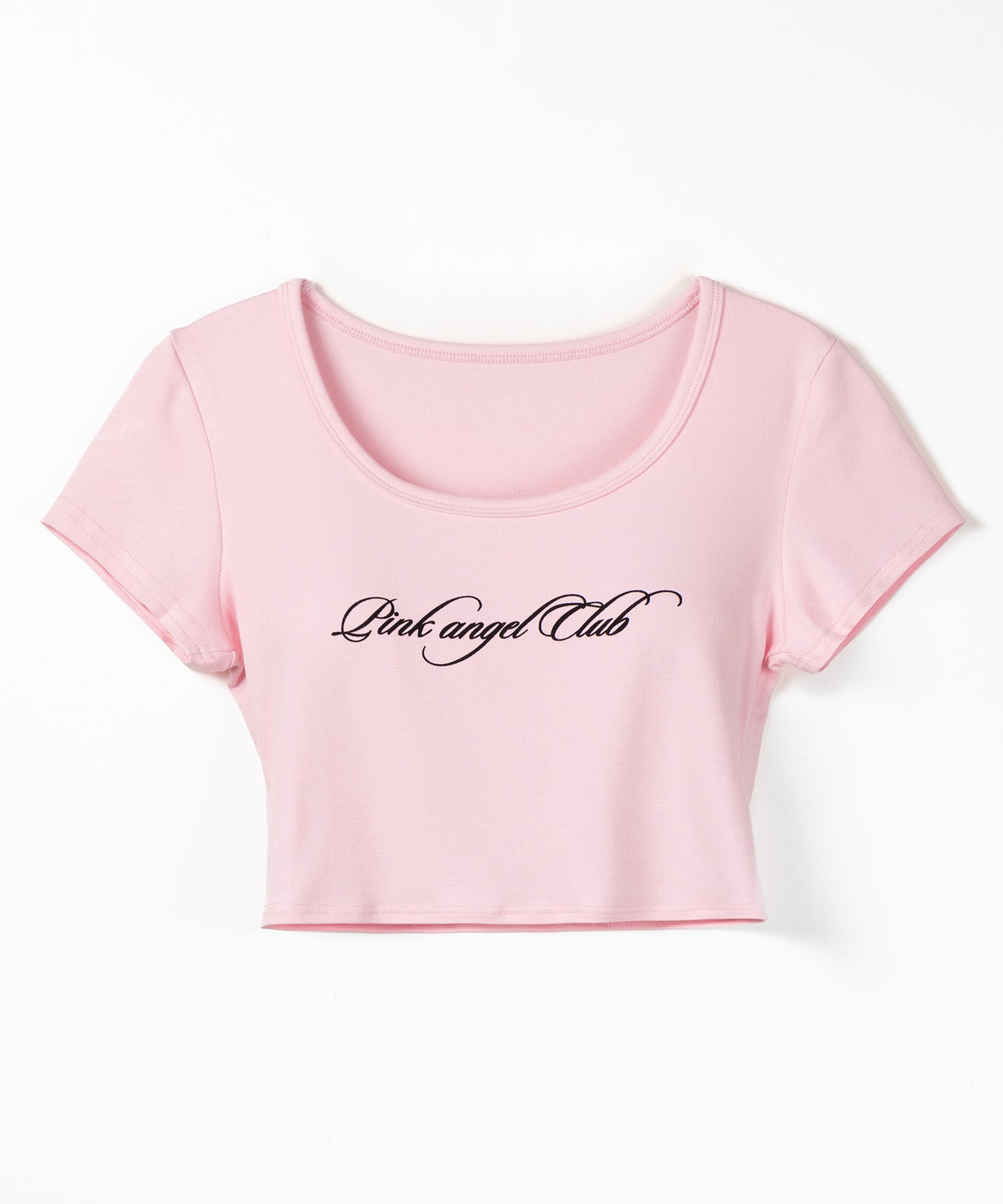 【 PINK ANGEL CLUB 】 レタリングロゴスクエアショートＴシャツ ／ PINK ANGEL CLUB lettering logo square short T-shirts