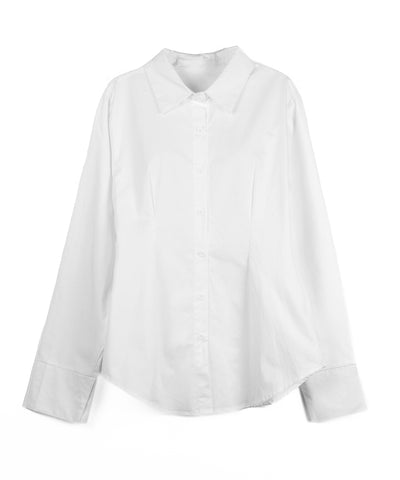 ウエストタックフレアレディシャツ ／ waist tuck flare lady shirts