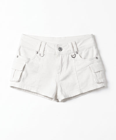 カーゴポケットリングマイクロショートパンツ ／ cargo pocket ring micro shorts