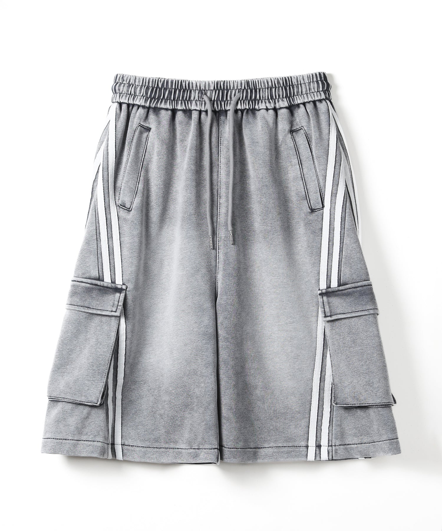 サイドラインヴィンテージワイドカーゴスウェットハーフパンツ / sideline vintage wide cargo sweat half pants